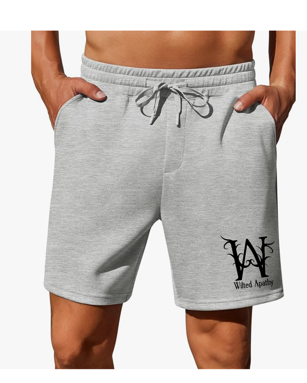 Men's Cotton Sweat Shorts New Thorned WA Logo