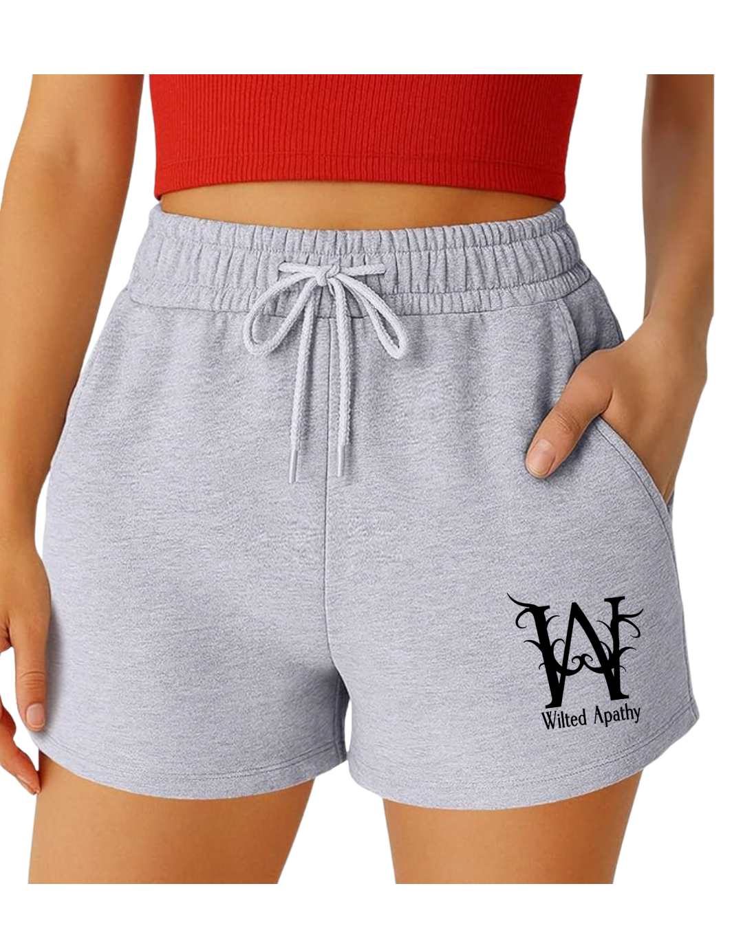 Women's Cotton Sweat Shorts New Thorned WA Logo
