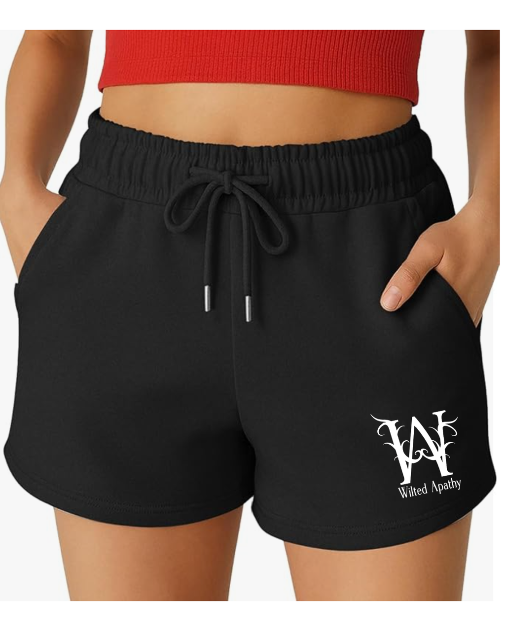 Women's Cotton Sweat Shorts New Thorned WA Logo