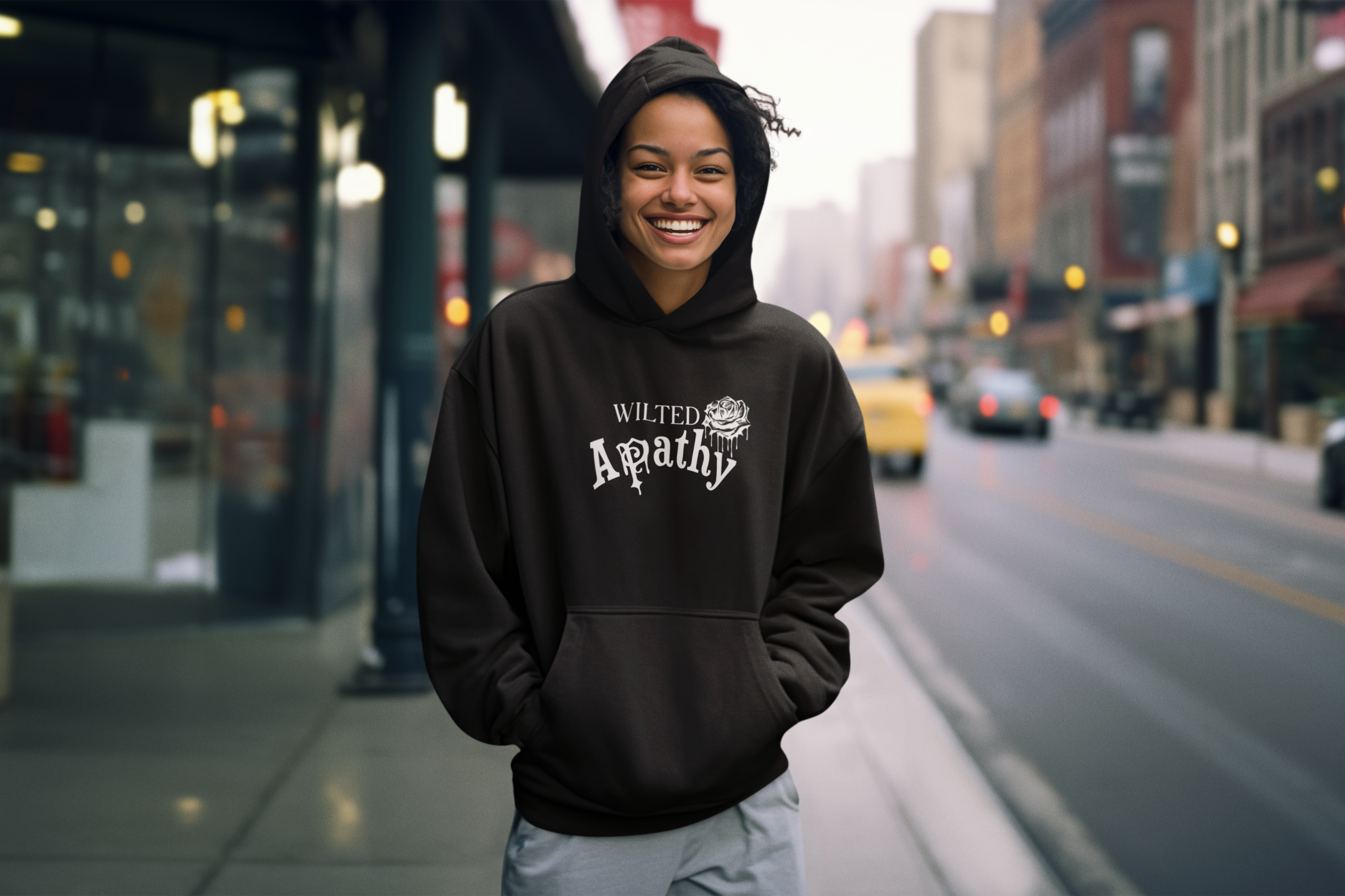 Drippy Rose - Wilted Apathy Logo Hoodie