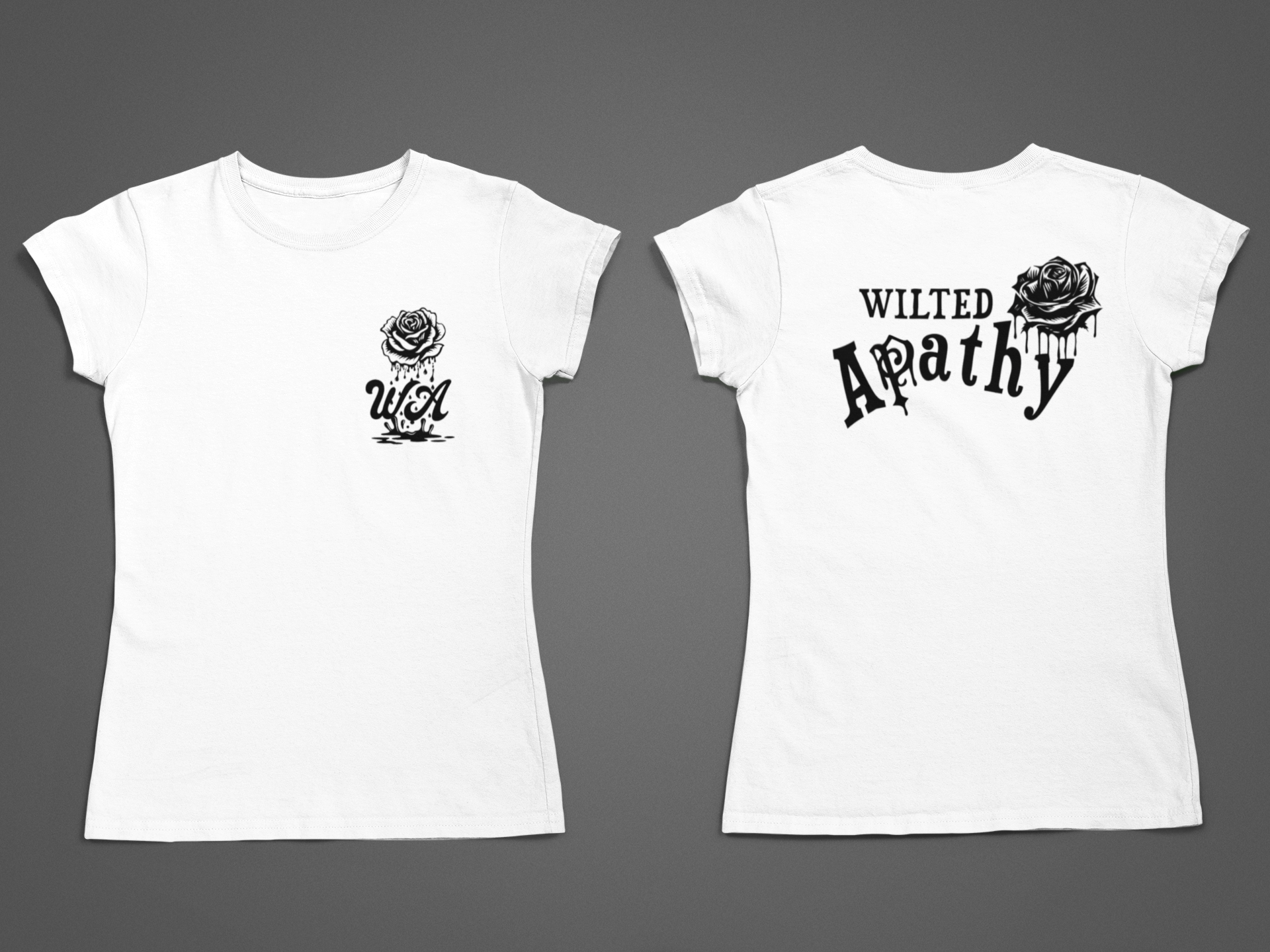 Drip Rose - Wilted Apathy Logo Tee