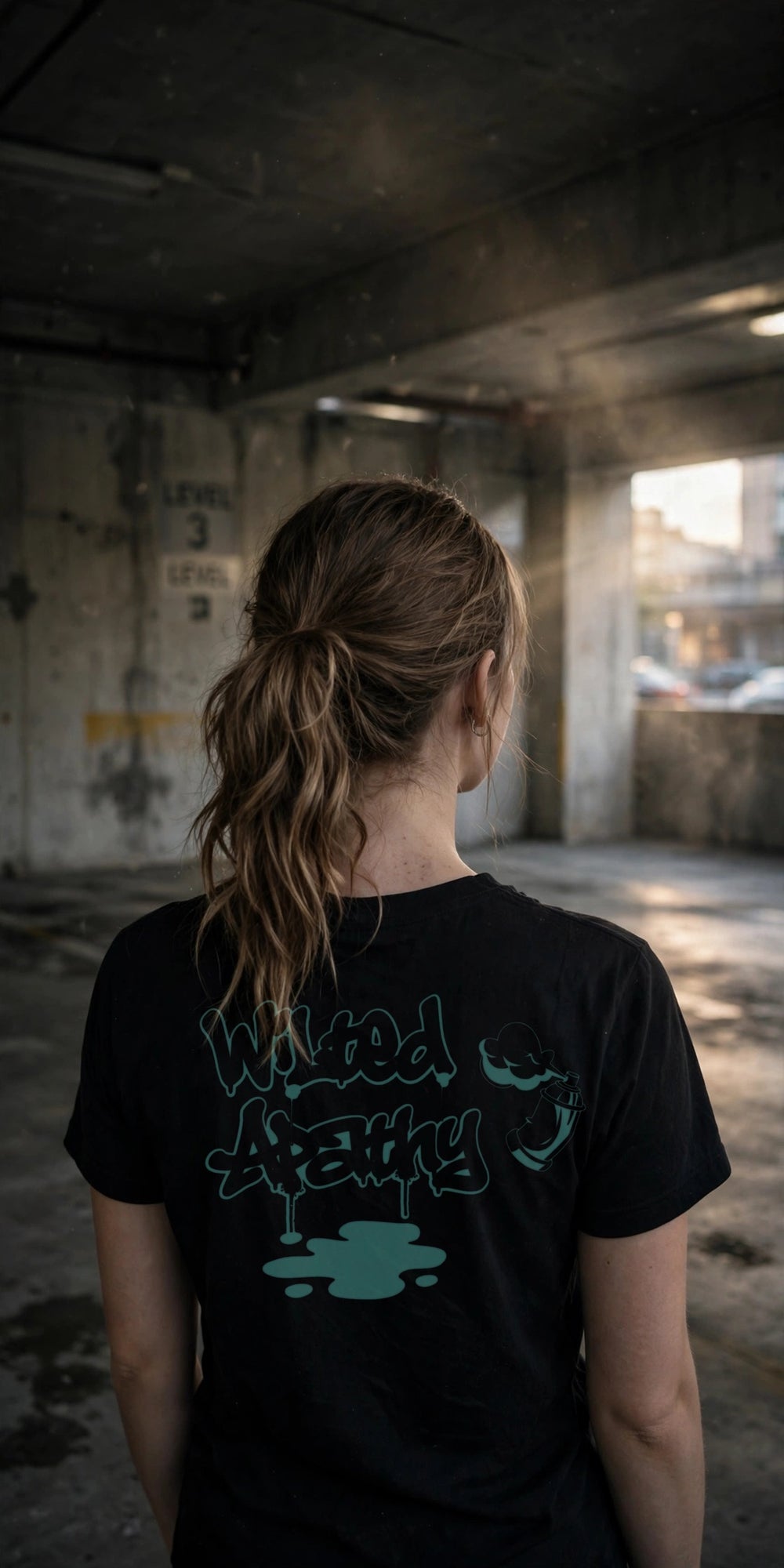 Teal Graffiti Tee