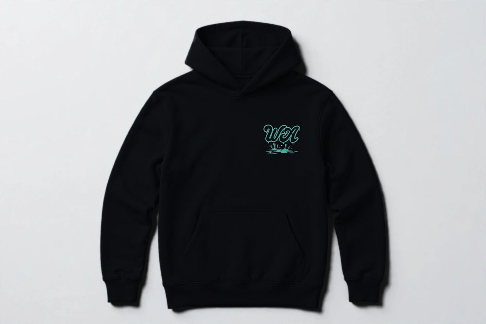 Teal Graffiti Hoodie