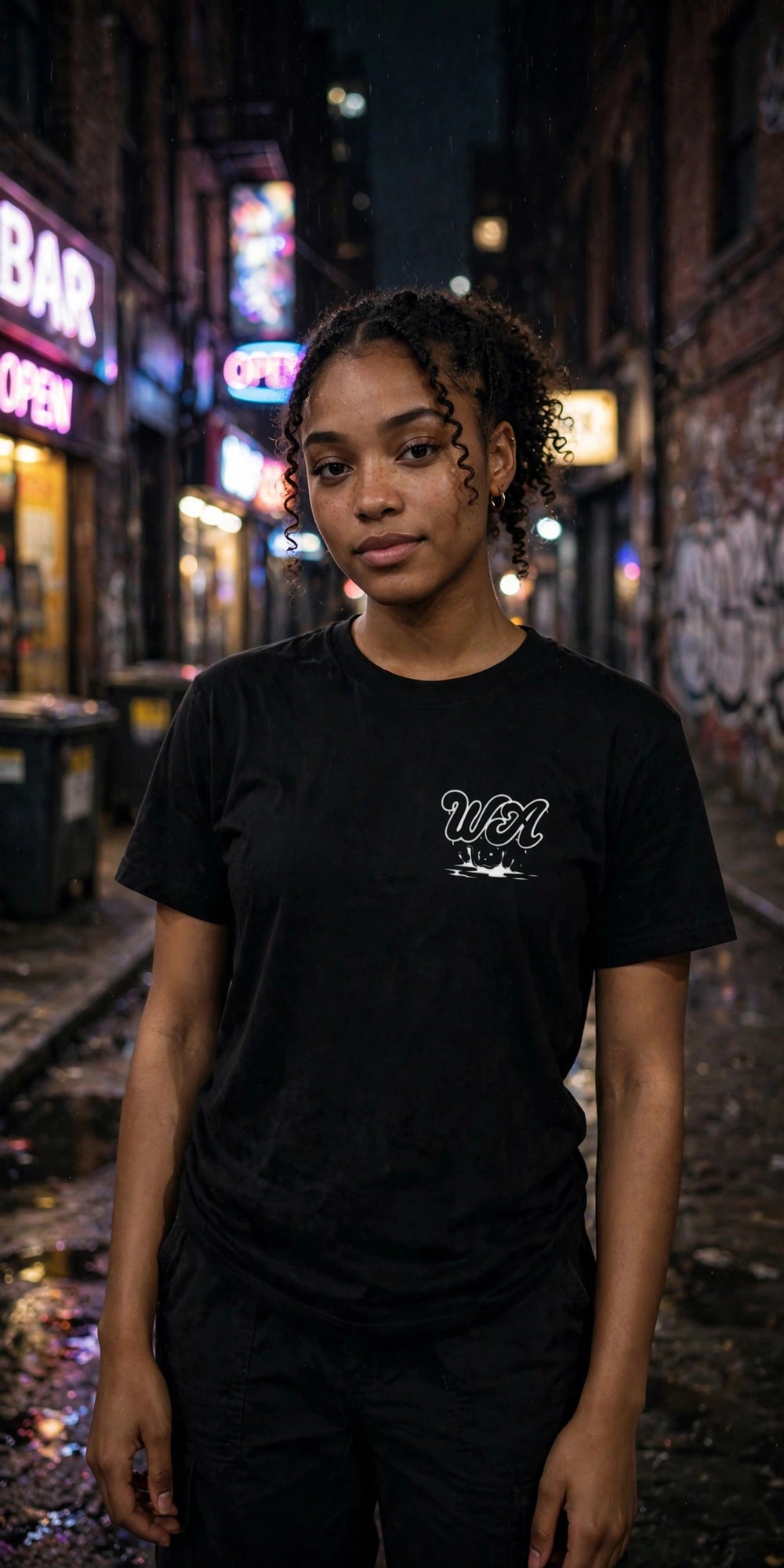 White Graffiti Tee
