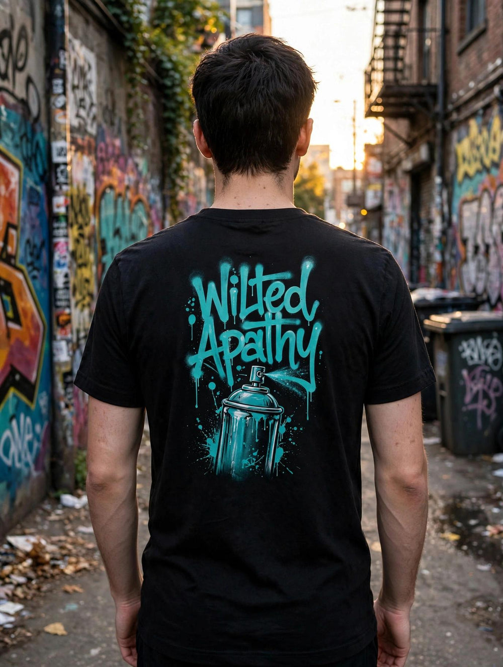 Teal Graffiti Tee