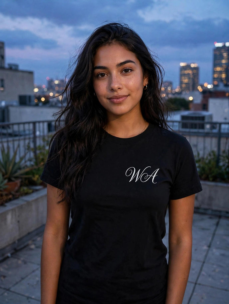 Script Rose Tee