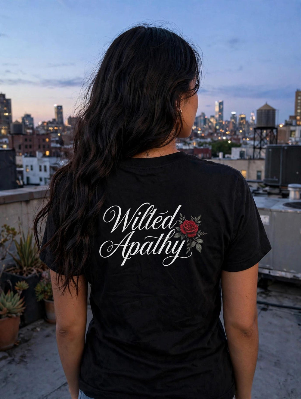 Script Rose Tee