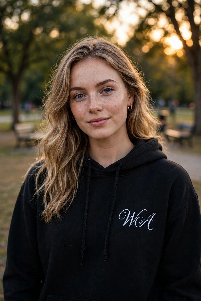 Script Rose Hoodie