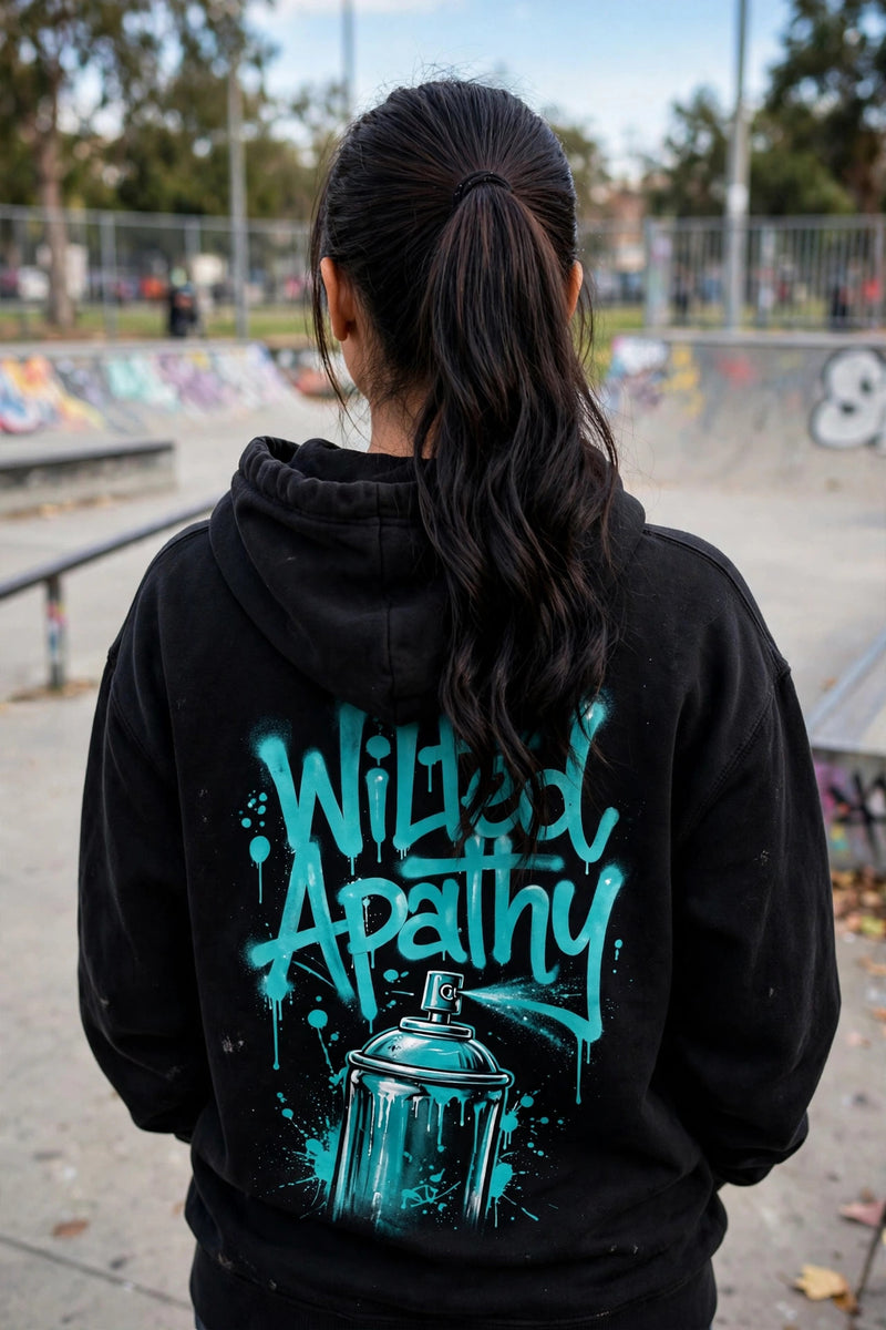 Teal Graffiti Hoodie