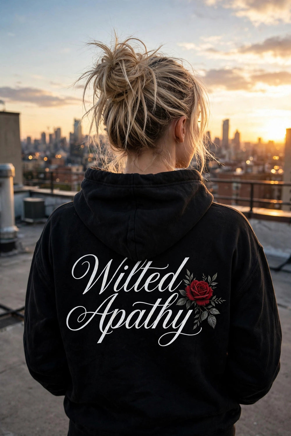 Script Rose Hoodie