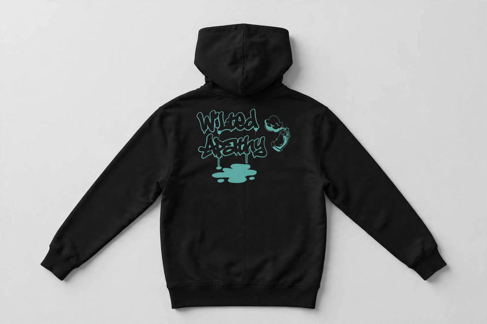 Teal Graffiti Hoodie